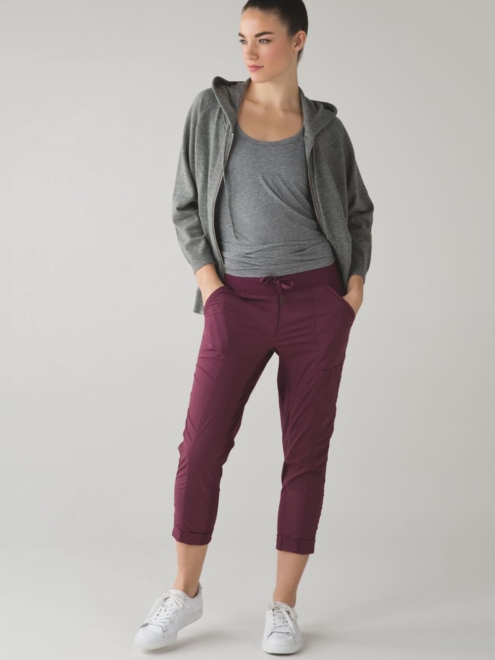 Lululemon Street to Studio Pant 8 Red Grape Burgundy Joggers